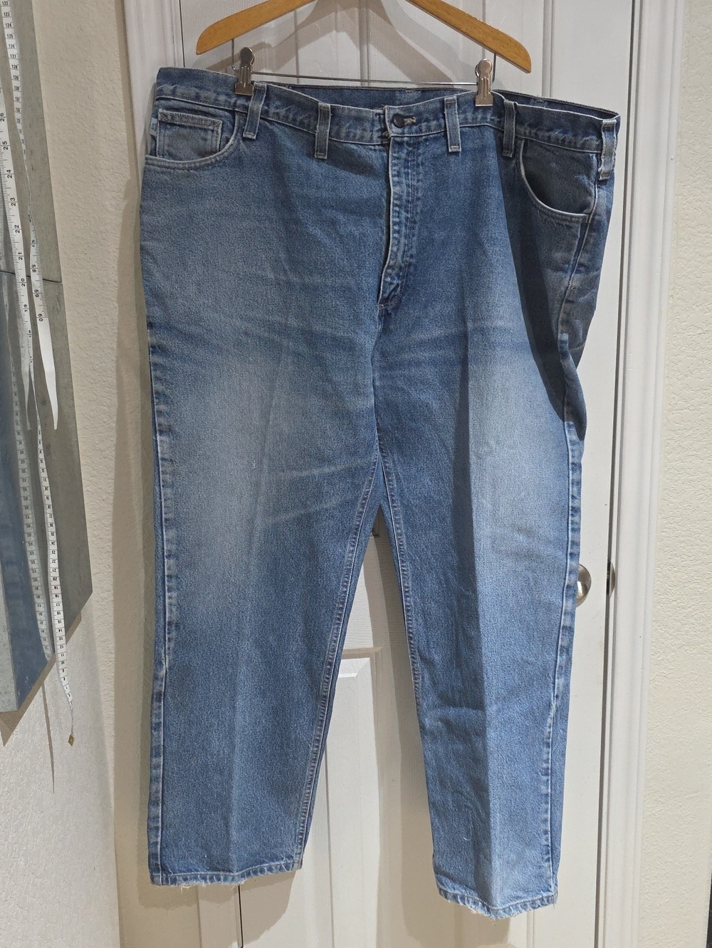 Carharrt FR  Men's Blue Denim Jeans Size 50x32